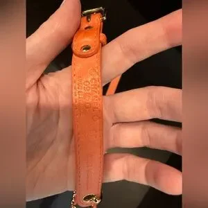 CHANEL | Accessories | Chanel Orange And Gold Chain Belt 